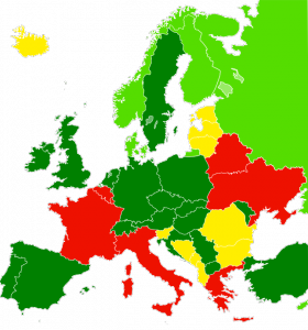 Freedom of Panorama in Europe. CC-BY-SA King of Hearts based on Quibik's work