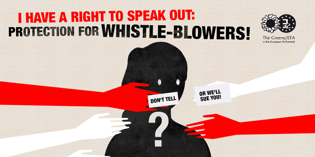 I have a right to speak out: Protection for Whistleblowers!