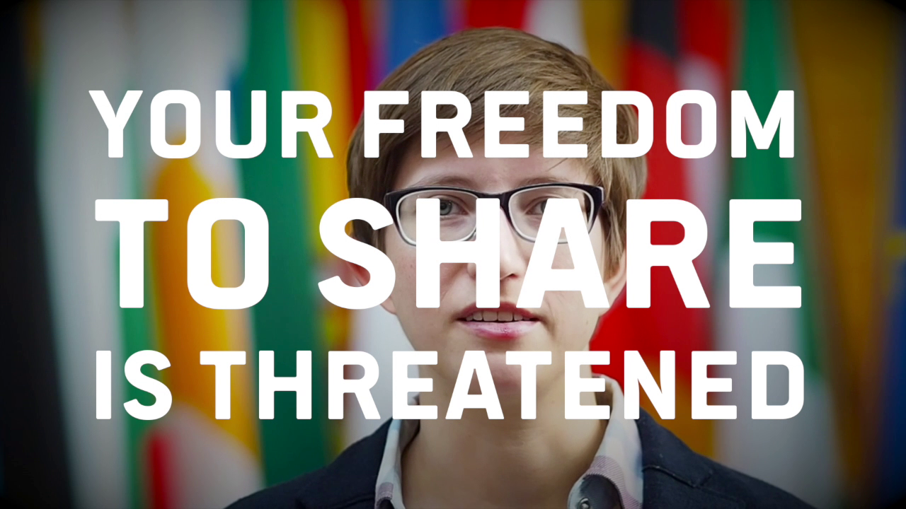 Your Freedom to Share is Threatened (Votre liberté de partager est en danger)